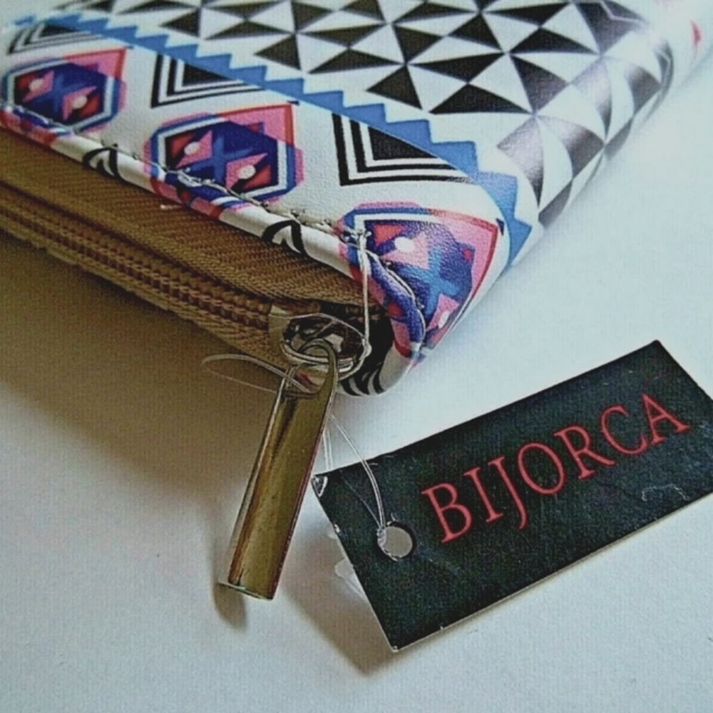 Bijorca  Wallet Geometric Design - Picture 3 of 4